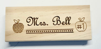 Custom Wooden Eraser - Teacher Appreciation Gift