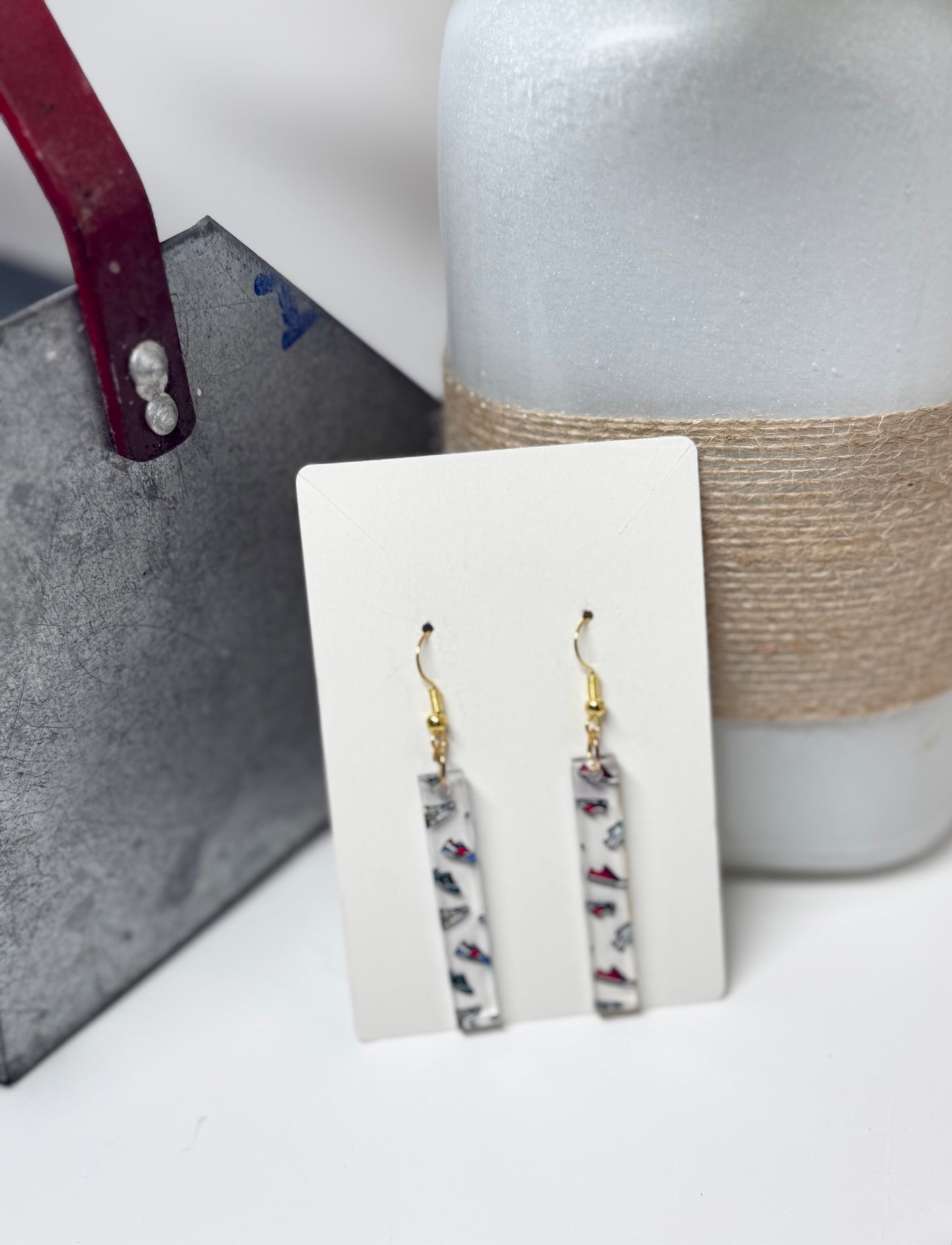 Sneakers Earrings - Clear Acrylic Earrings