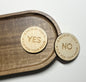 Laser-Engraved Wooden Decision Coins – Fun & Functional!