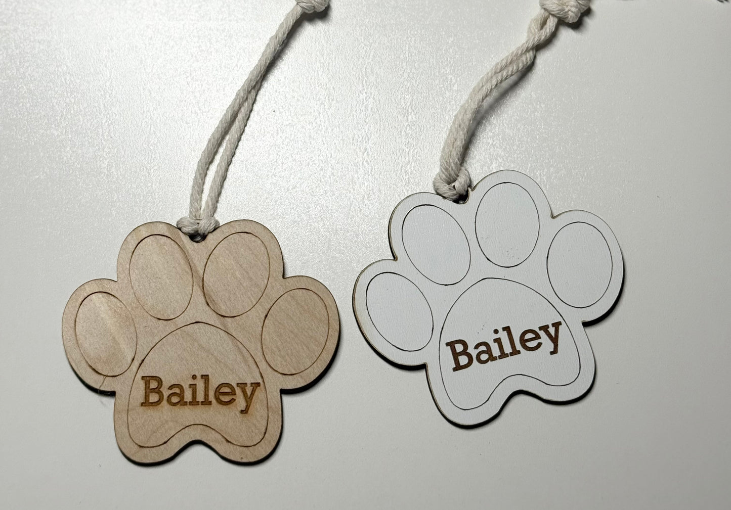 Dog Paw Easter Basket Tag- Personalized