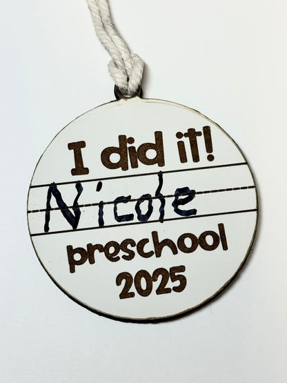 "I Did It!" Graduation Ornaments