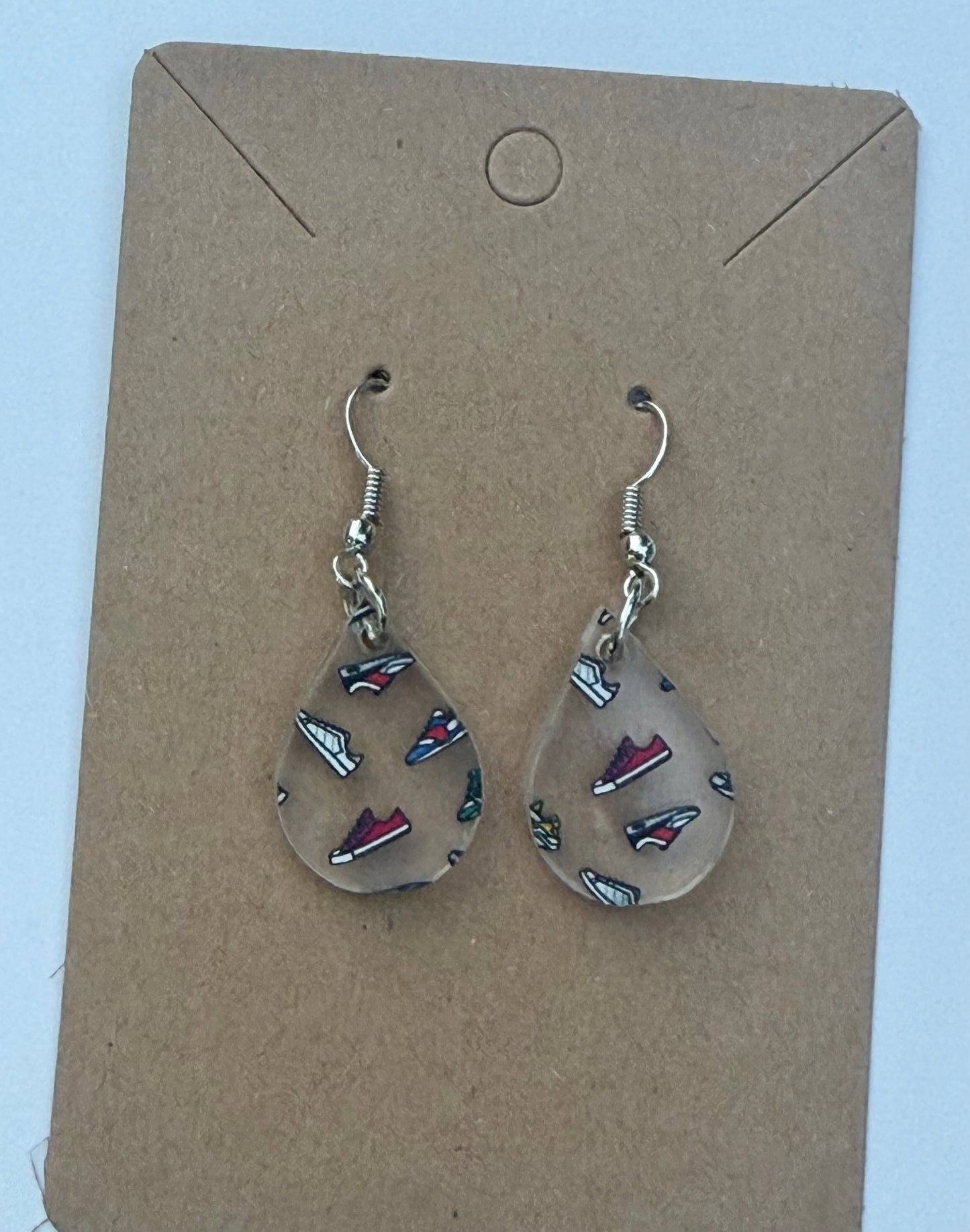 Sneakers Earrings - Clear Acrylic Earrings