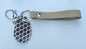 Football Acrylic Keychain with Faux Leather Strap
