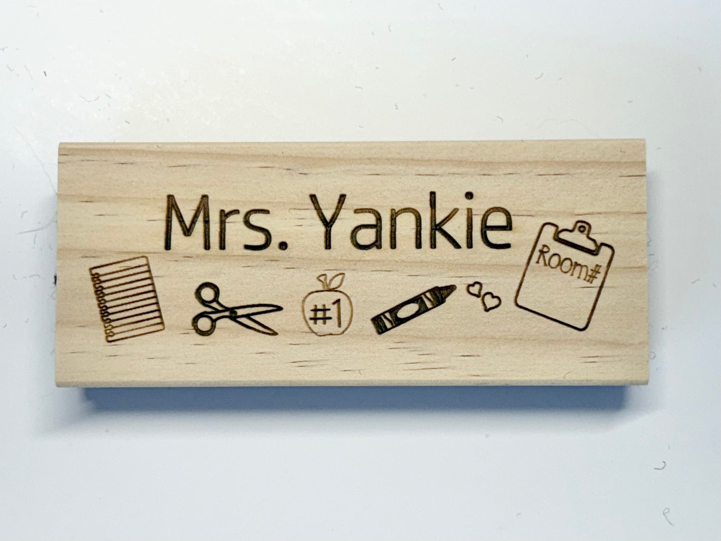 Custom Wooden Eraser - Teacher Appreciation Gift