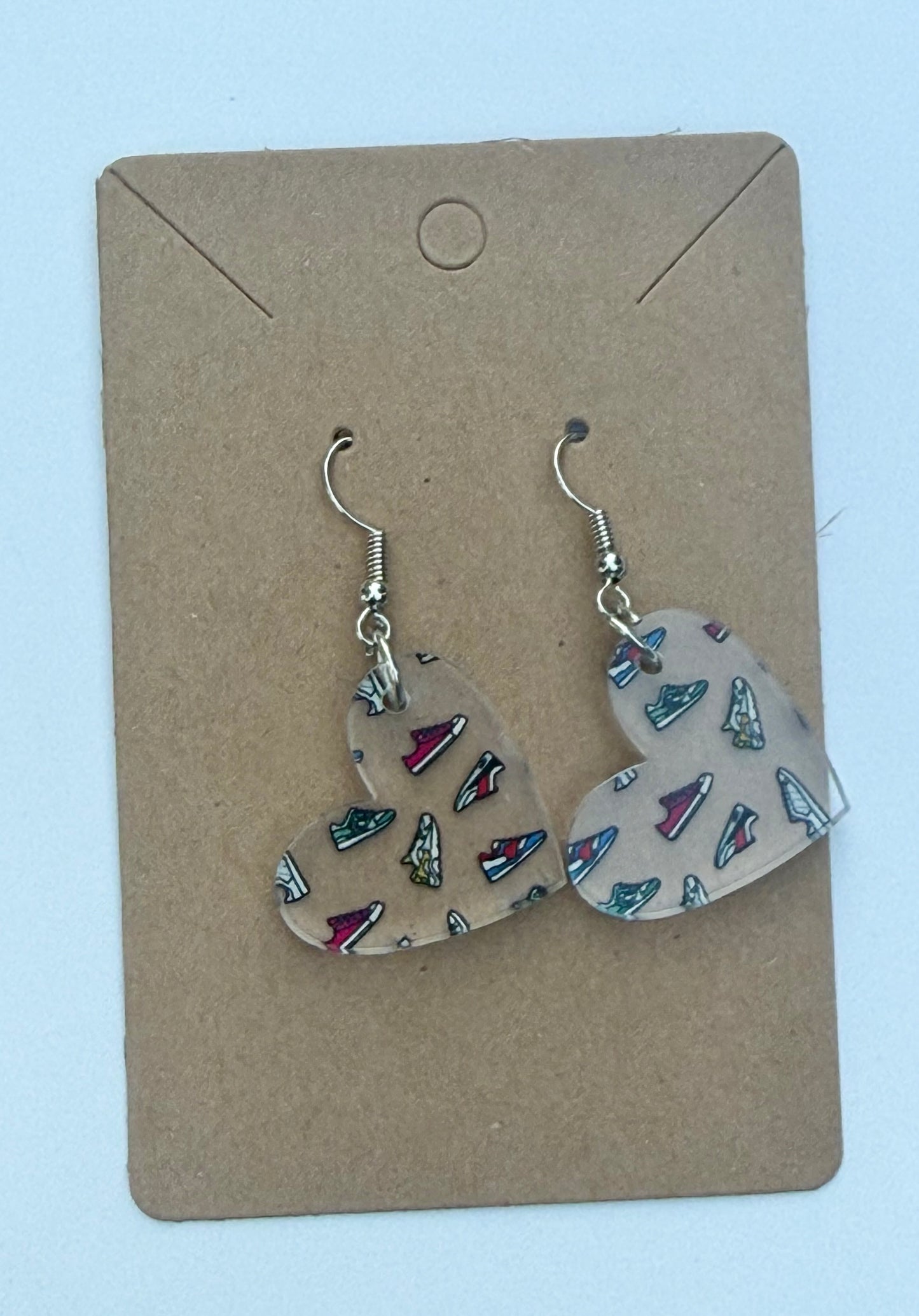 Sneakers Earrings - Clear Acrylic Earrings