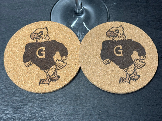 Geneva Eagles Cork Coasters