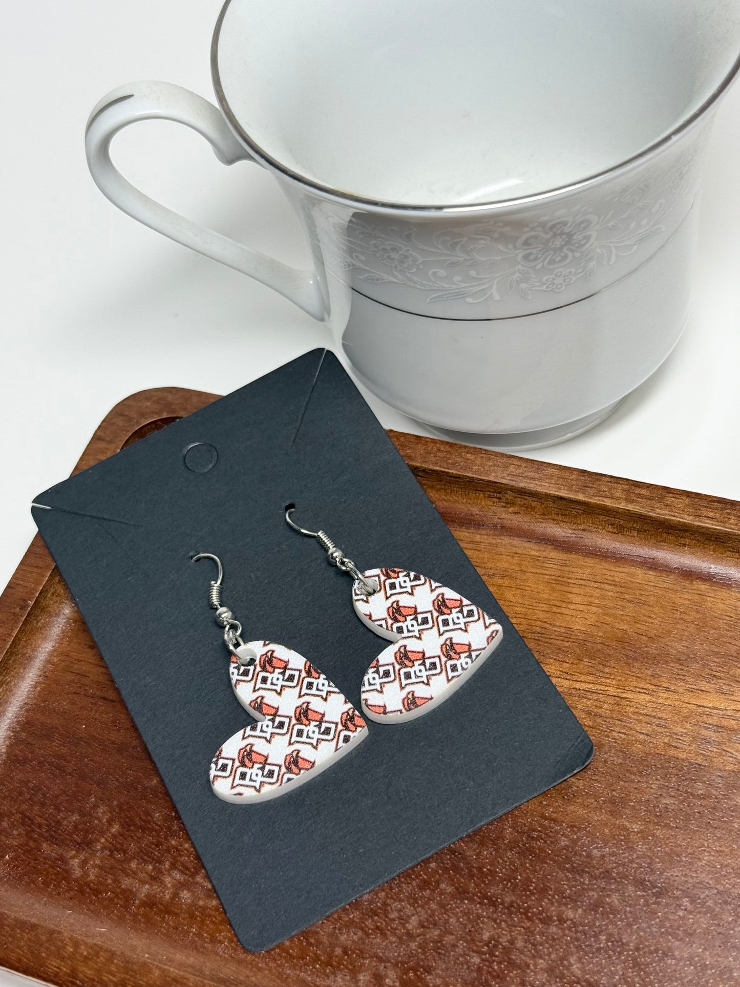 B G Acrylic Earrings