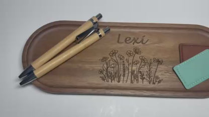Rustic Jewelry Tray- Personalized Laser Engraved